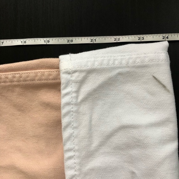 Rag & Bone Rbw15 Rose Light Pink High Rise Straight Selvedge Jeans 26 - Picture 8 of 8